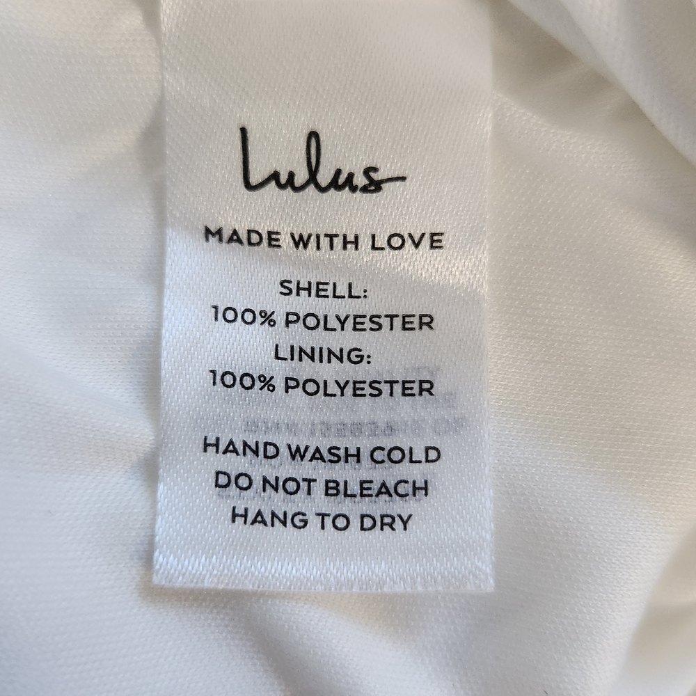 Lulus White Off the Shoulder Cropped Jumpsuit NWT Size Medium Wedding Jumpsuit - Picture 11 of 11